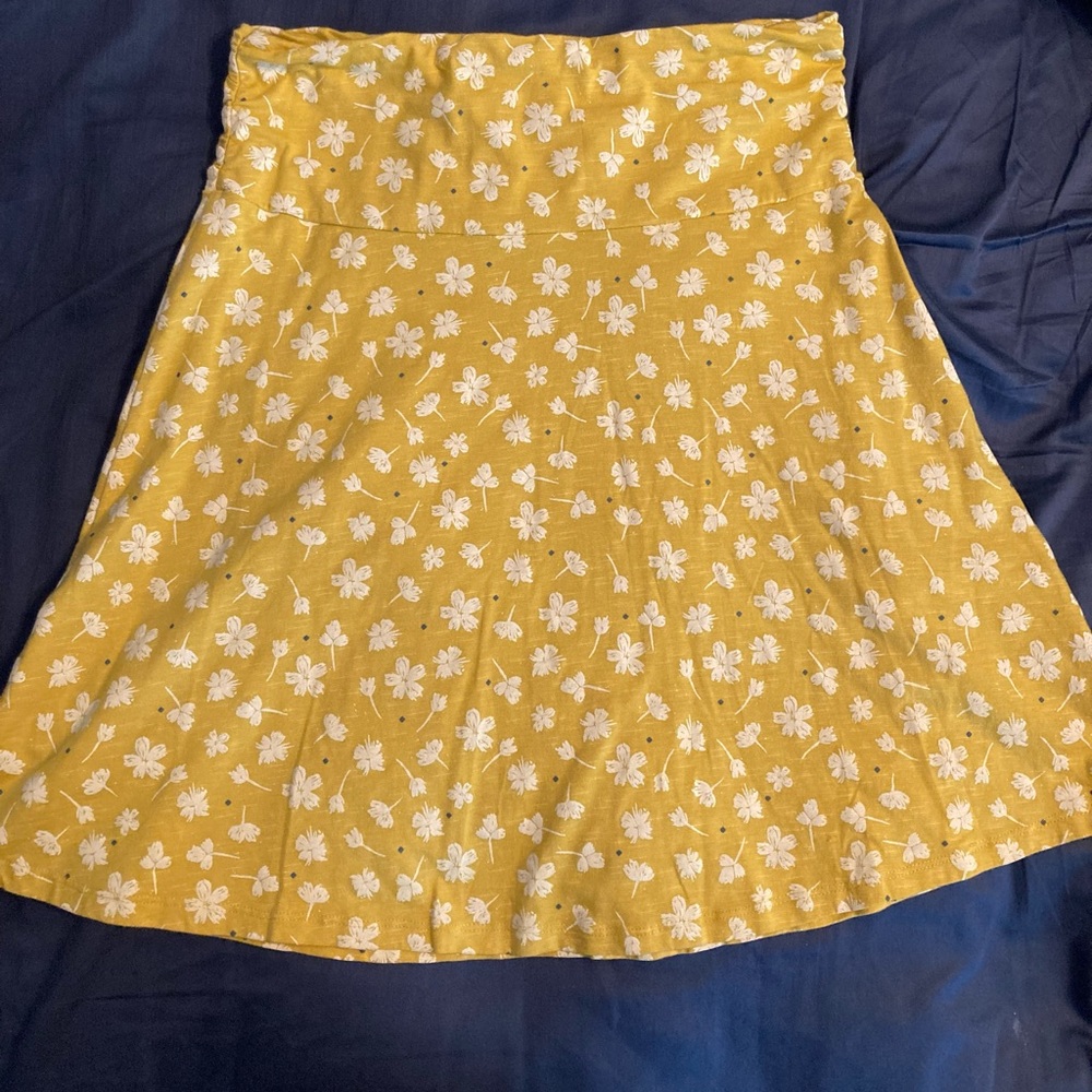 Toad&Co Chaka Skirt, Yellow Floral